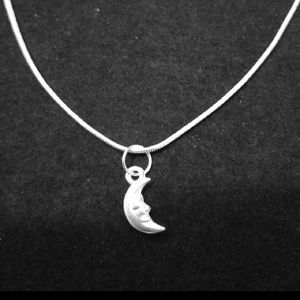 Love You To The Moon  .925 Sterling Silver Chain